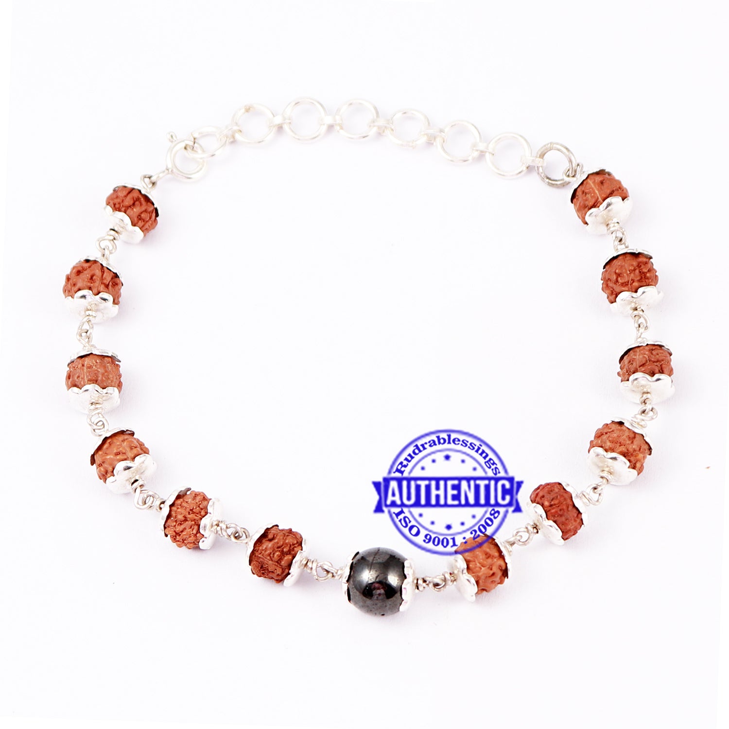 Rudraksha with Pearls – Bracelet - The Amma Store