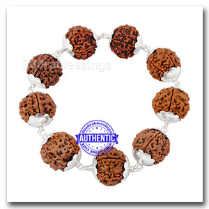 5 Mukhi Nepalese Wrist Bracelet (Pure Silver)