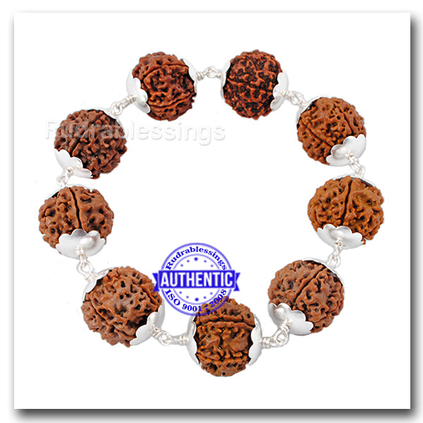 5 Mukhi Nepalese Wrist Bracelet (Pure Silver)