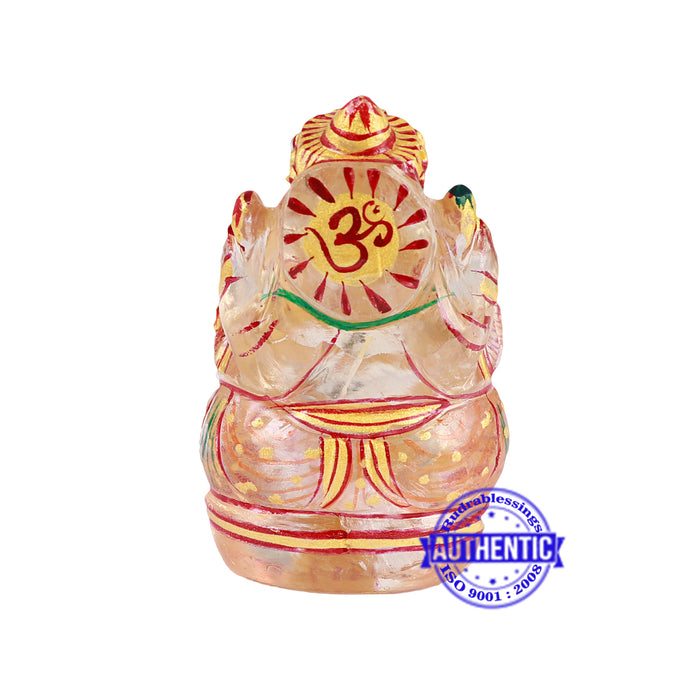 Sphatik (Rock Crystal) Ganesha Statue - 1