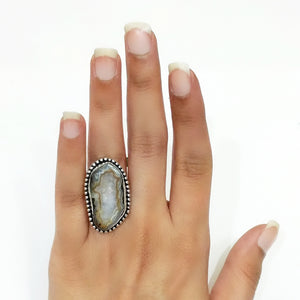 Agate Druzy Ring - 2