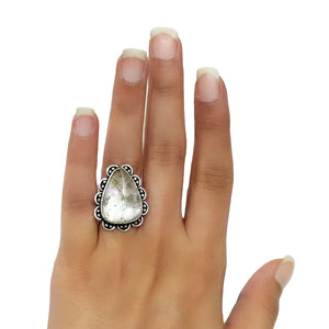 White Chalcedony Ring - 32