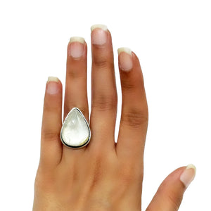 White Chalcedony Ring - 36
