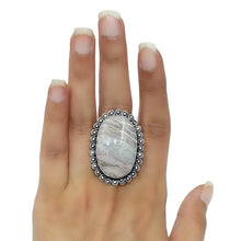 Load image into Gallery viewer, White Lace Agate Ring - 40
