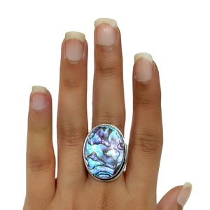 Green Abalone Ring - 41