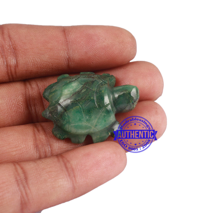 Light Green Aventurine Tortoise Statue - 1