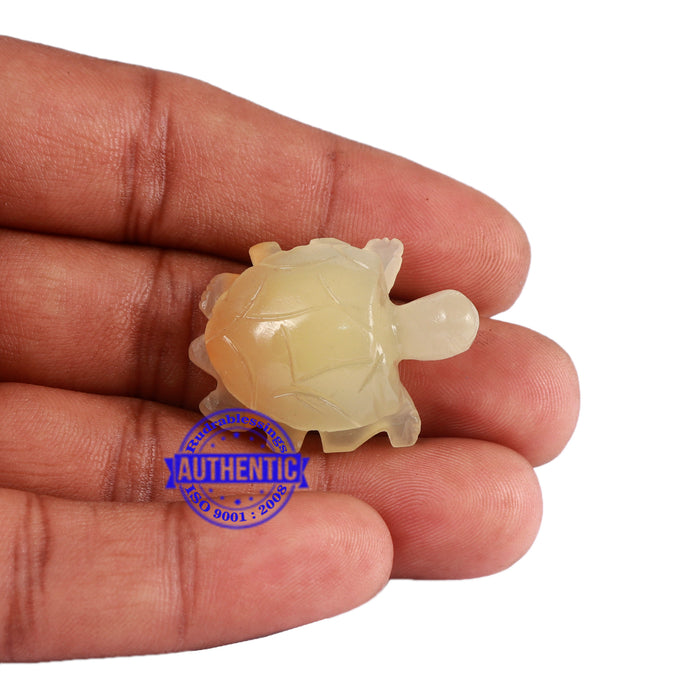 Lemon Quartz Tortoise Statue - 4